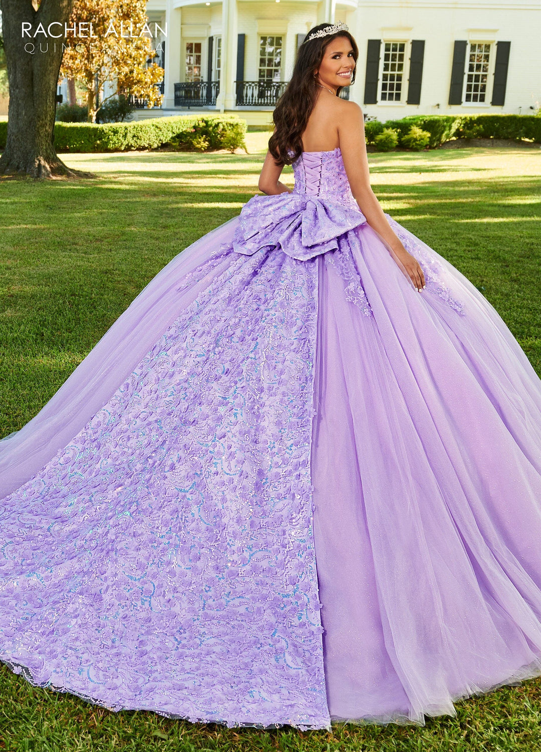 3D Floral Sleeveless Quinceanera Dress by Rachel Allan RQ1113