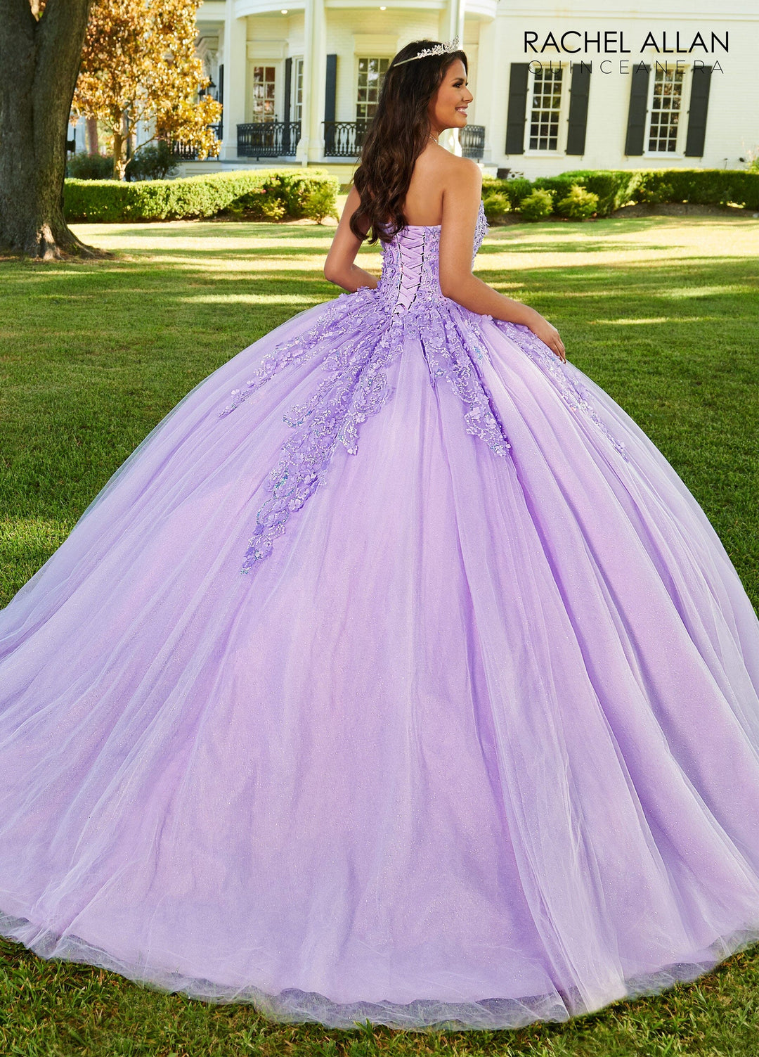 3D Floral Sleeveless Quinceanera Dress by Rachel Allan RQ1113