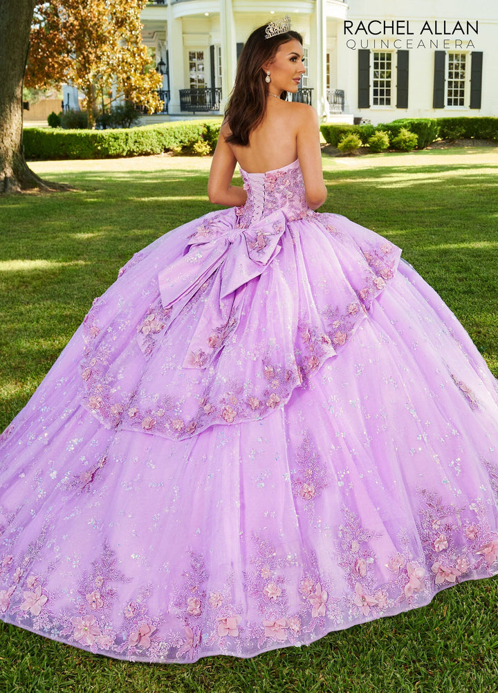 3D Floral Sweetheart Quinceanera Dress by Rachel Allan RQ3100