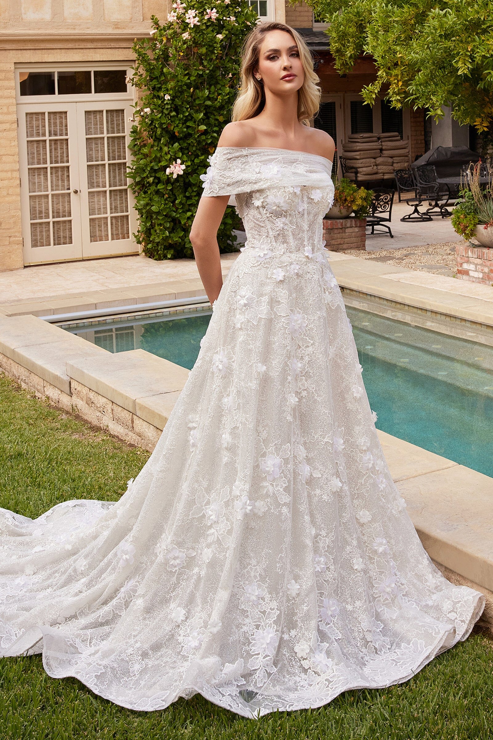 Floral wedding dresses best sale