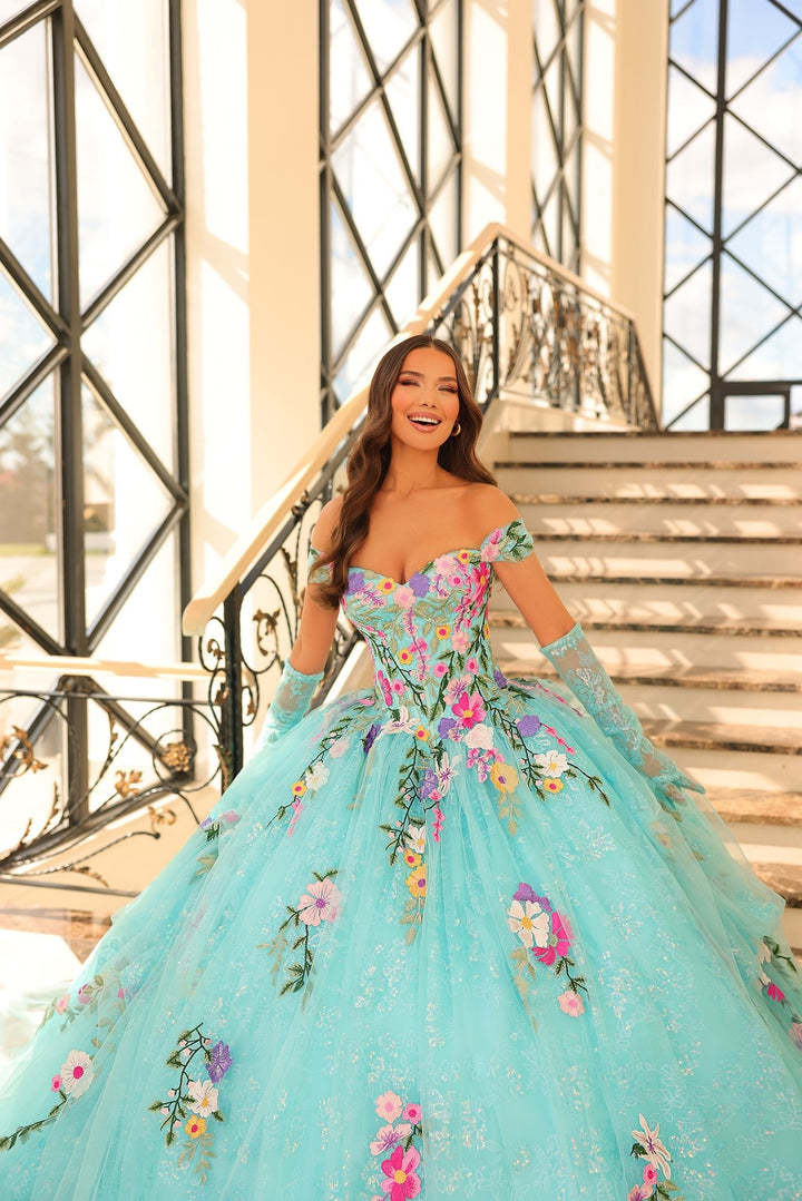 Floral Embroidered Quinceanera Dress by Amarra 54200