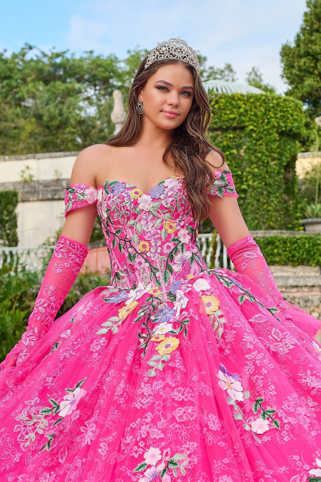 Floral Embroidered Quinceanera Dress by Amarra 54200