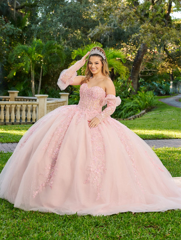 Long Sleeve Quinceanera Dress by LizLuo Fiesta 56508