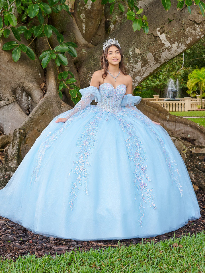 Long Sleeve Quinceanera Dress by LizLuo Fiesta 56508