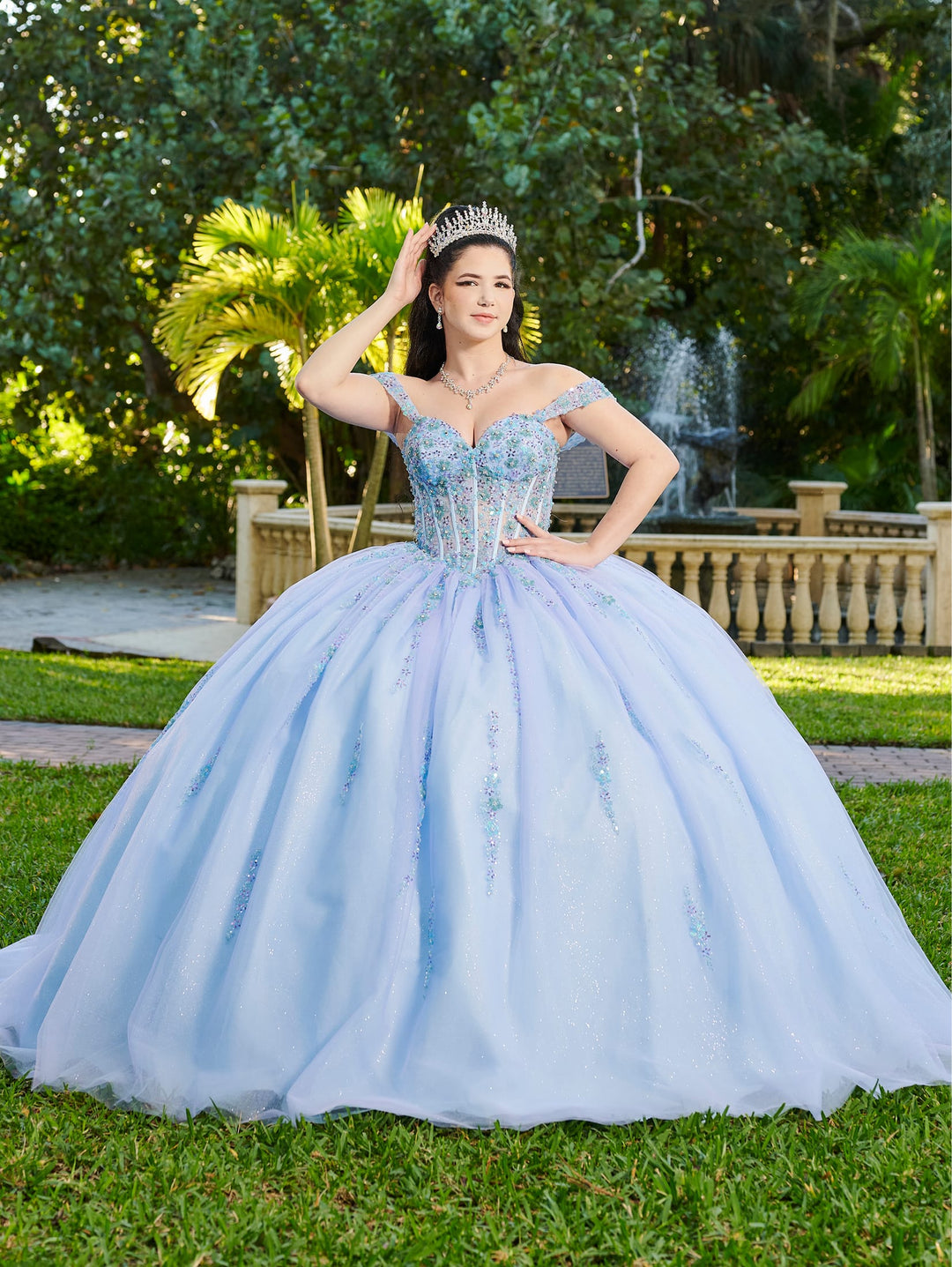 Off Shoulder Quinceanera Dress by LizLuo Fiesta 56509