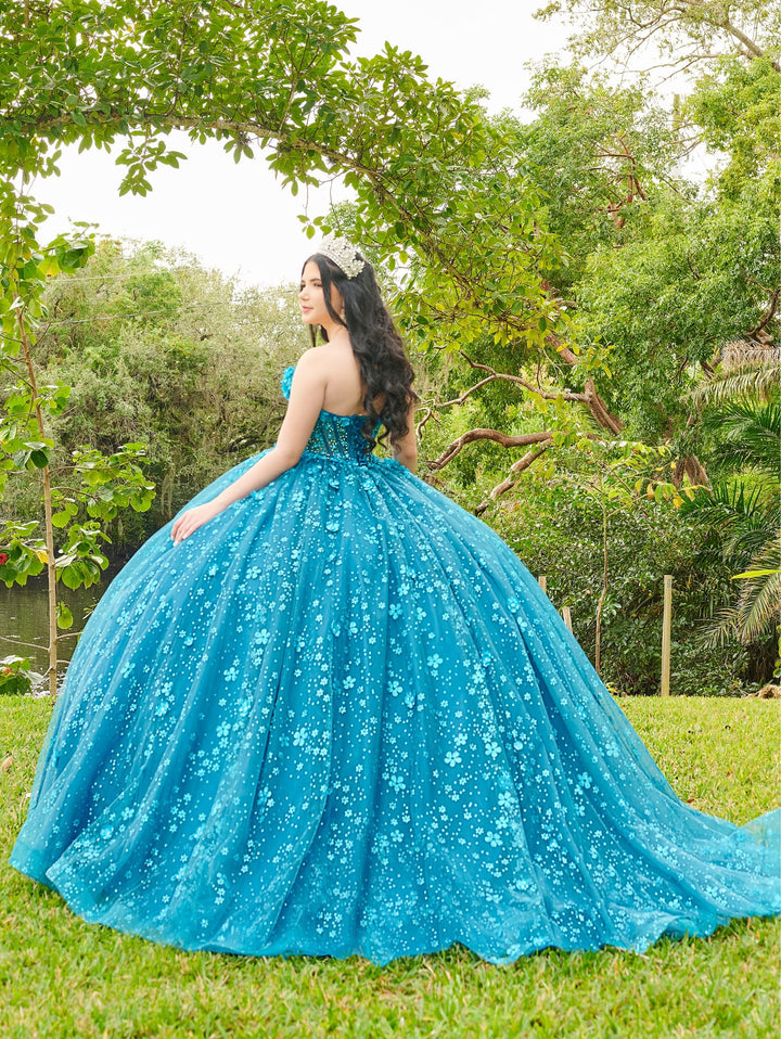 Floral Sweetheart Quinceanera Dress by LizLuo Fiesta 56512