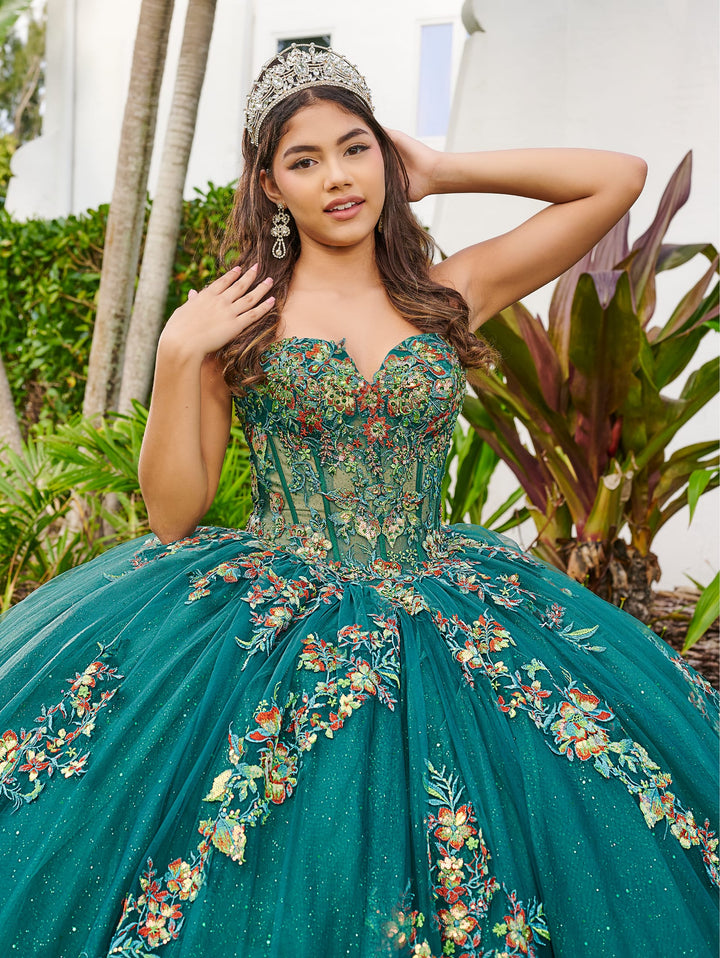 Sweetheart Corset Quinceanera Dress by LizLuo Fiesta 56513