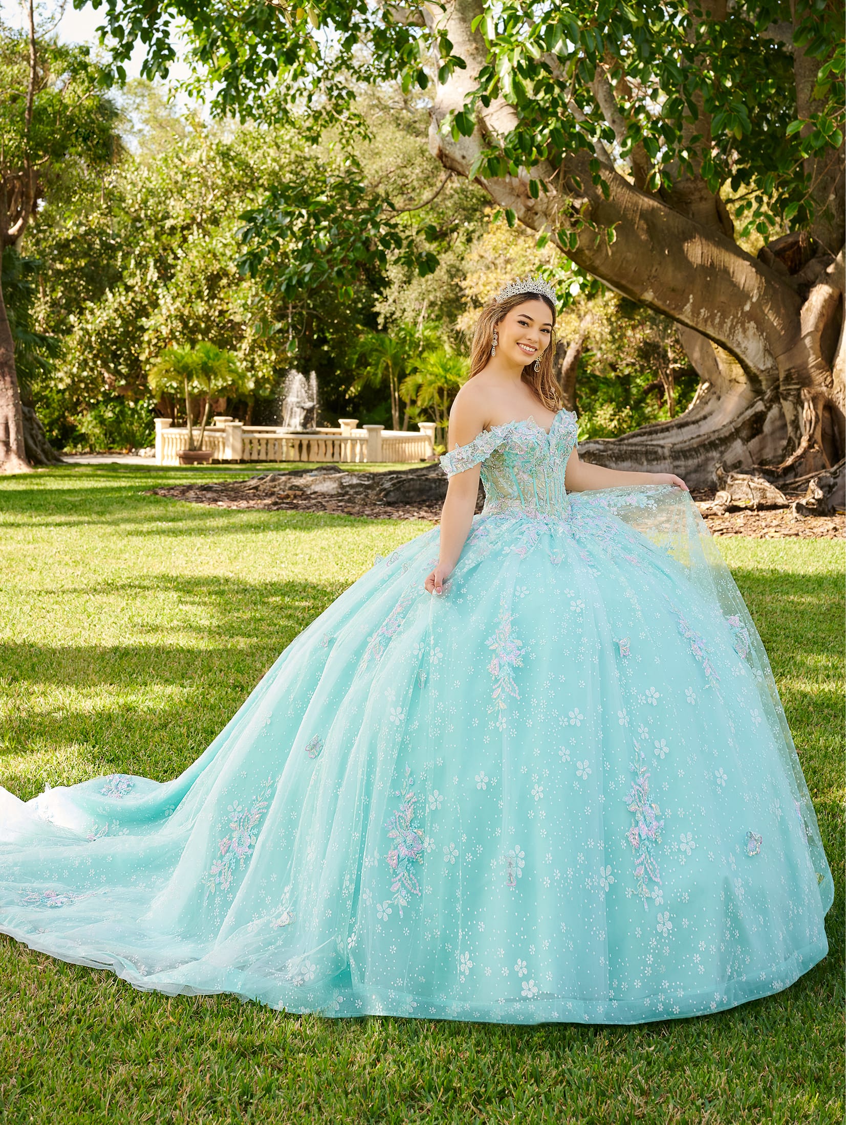 Aqua green quinceanera dresses best sale