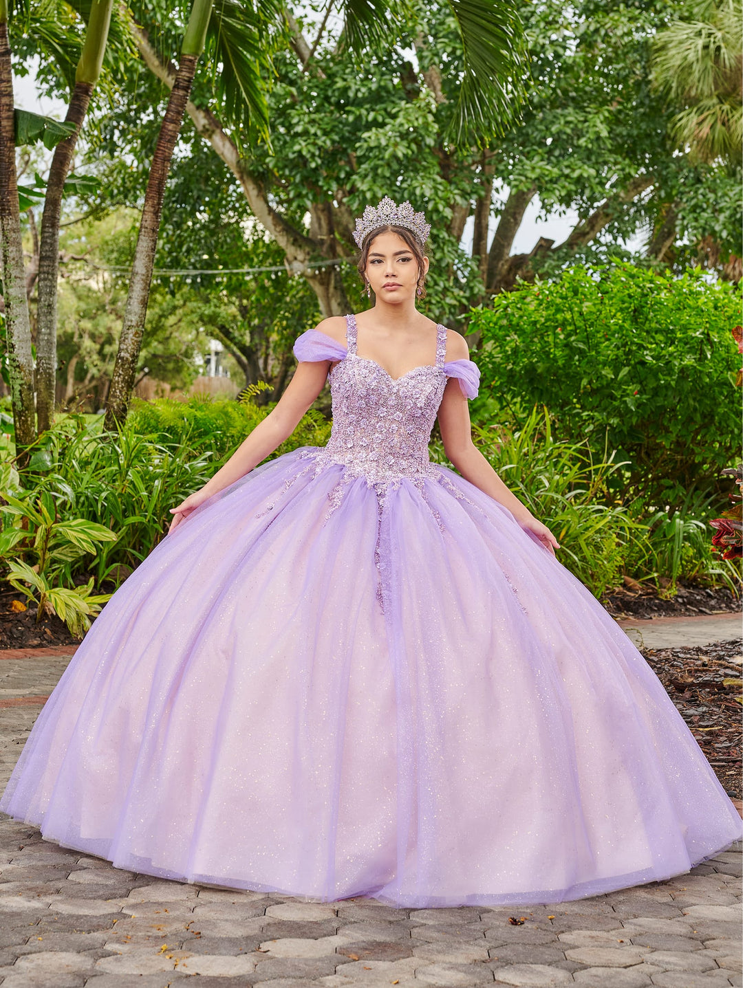 Off Shoulder Quinceanera Dress by LizLuo Fiesta 56517