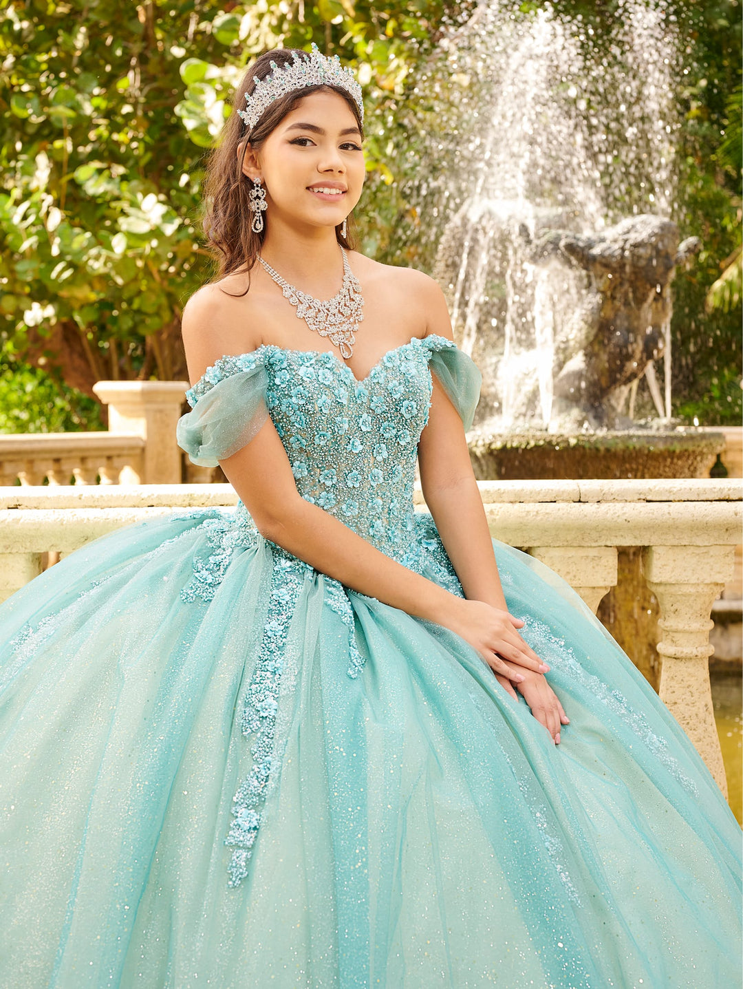 Off Shoulder Quinceanera Dress by LizLuo Fiesta 56517