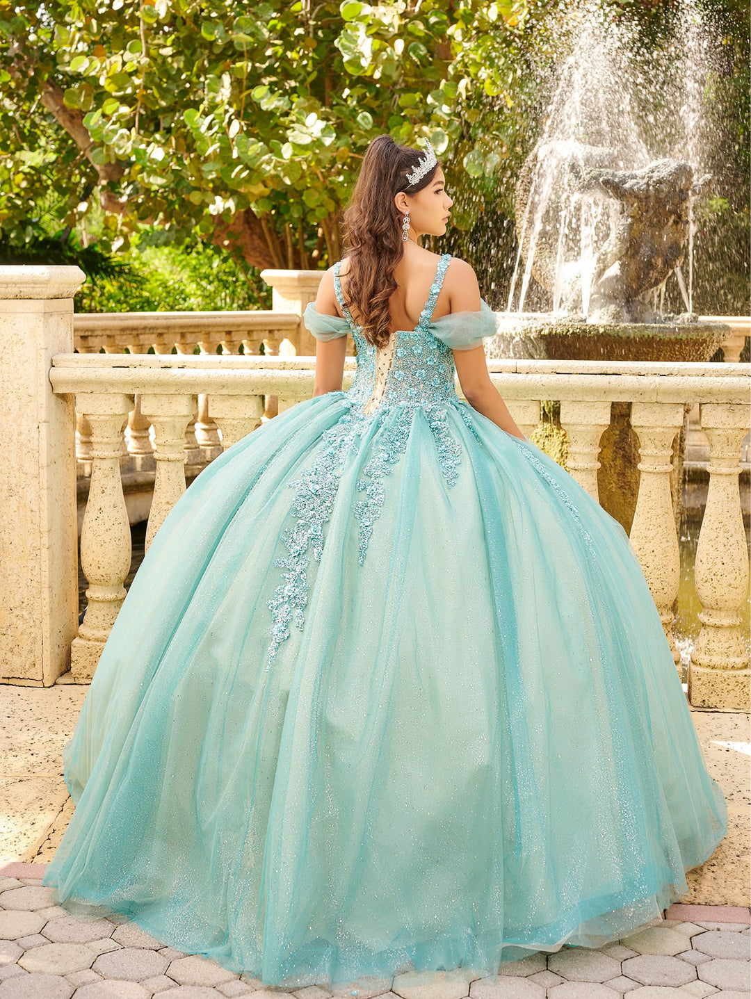 Off Shoulder Quinceanera Dress by LizLuo Fiesta 56517