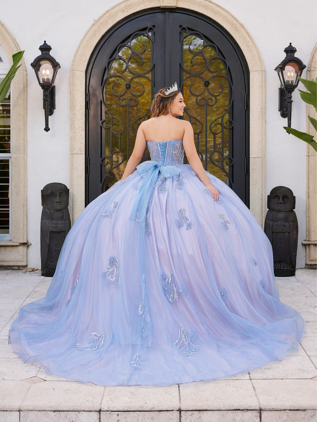 Strapless Corset Quinceanera Dress by LizLuo Fiesta 56521