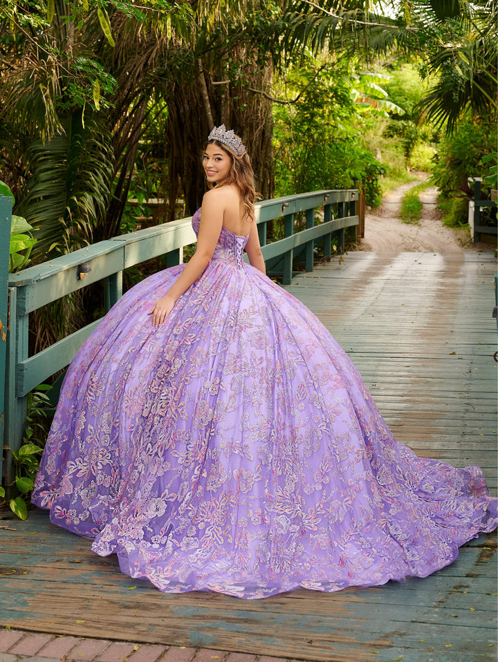 Strapless Corset Quinceanera Dress by LizLuo Fiesta 56523