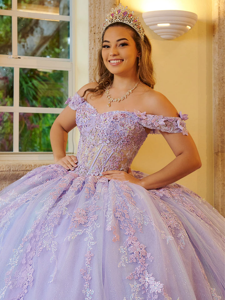 Off Shoulder Quinceanera Dress by LizLuo Fiesta 56524