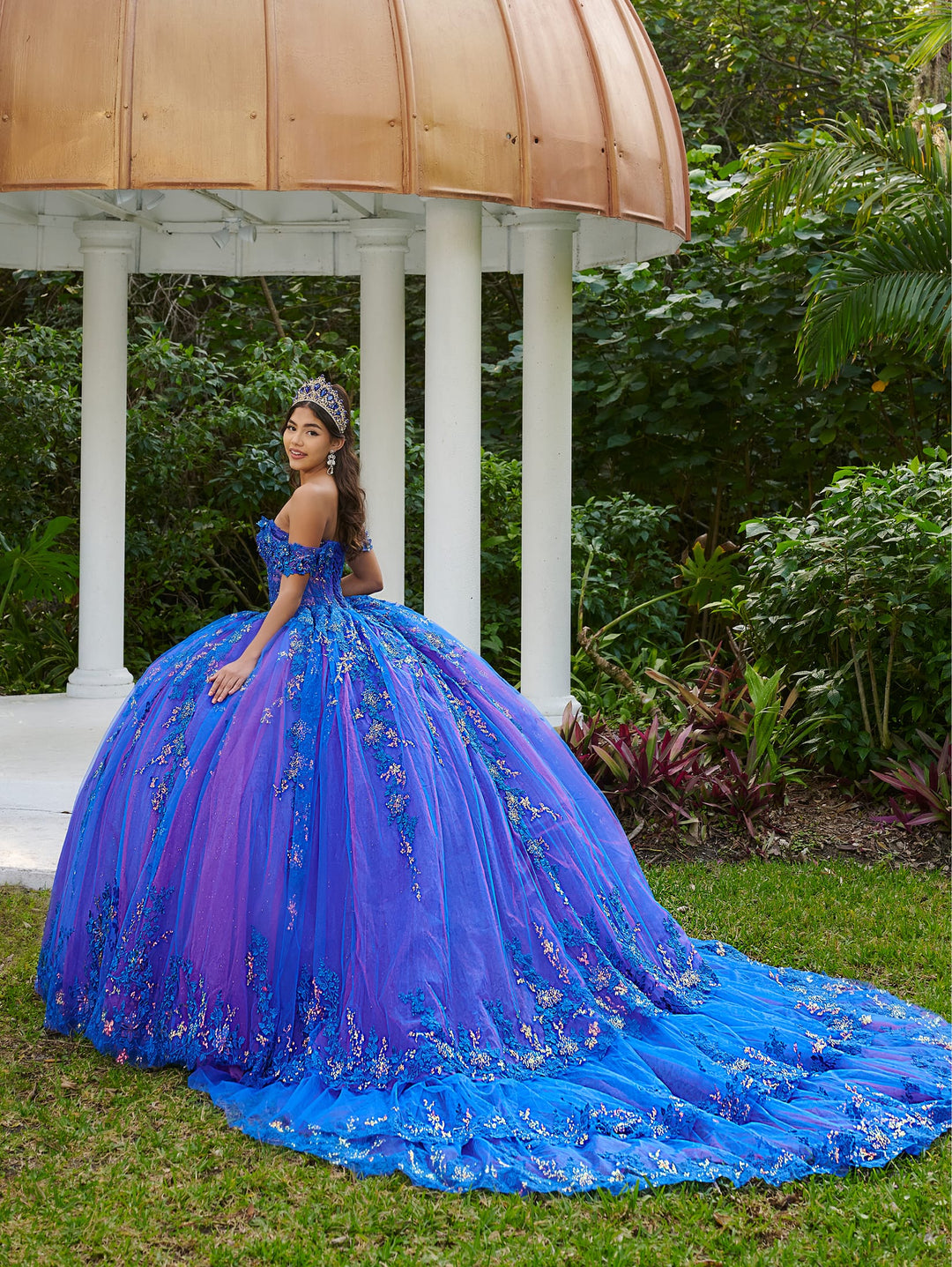 Off Shoulder Quinceanera Dress by LizLuo Fiesta 56524