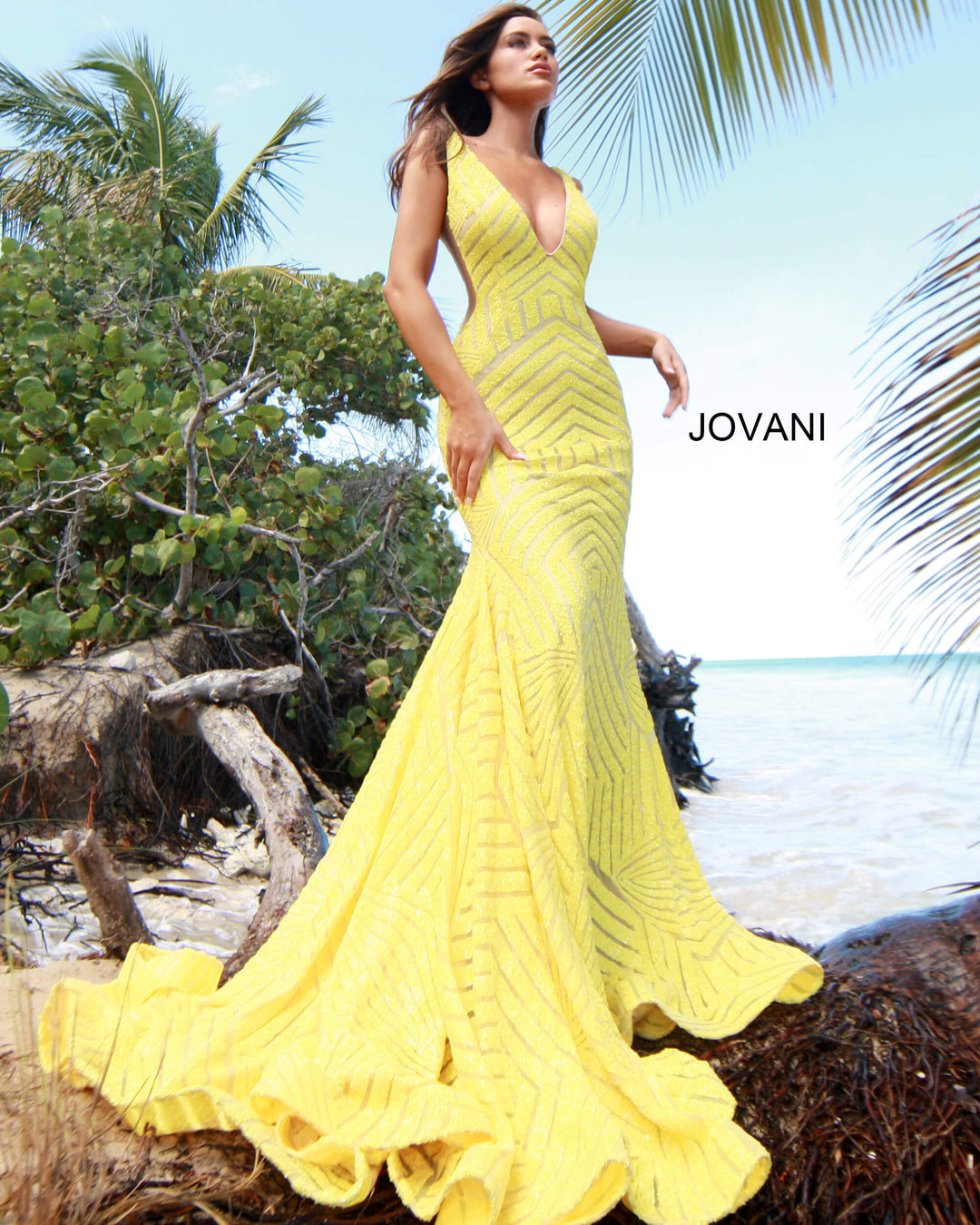 Sequin Fitted Sleeveless Gown by Jovani 59762