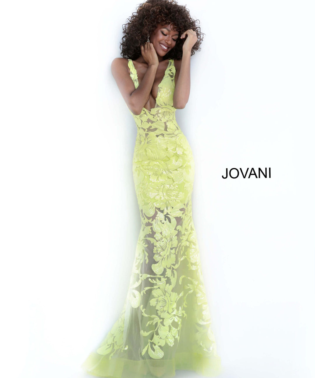 Embroidered Fitted Sleeveless Gown by Jovani 60283