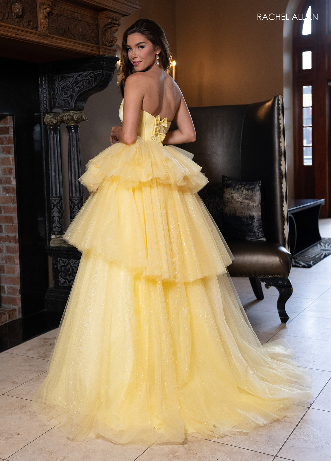 Strapless Tiered Ball Gown by Rachel Allan 70876