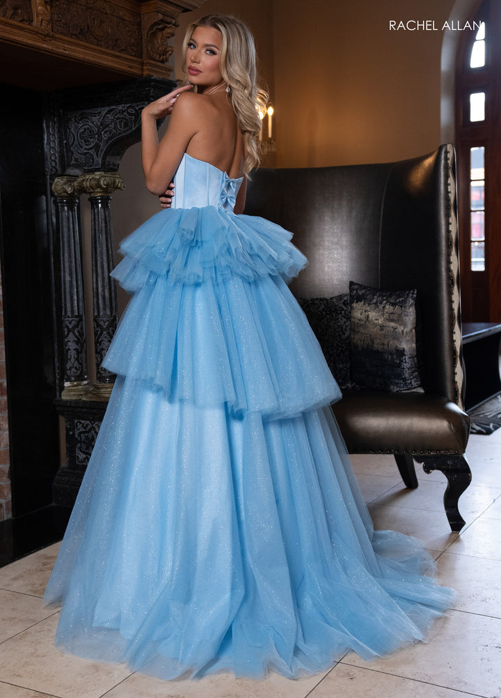 Strapless Tiered Ball Gown by Rachel Allan 70876