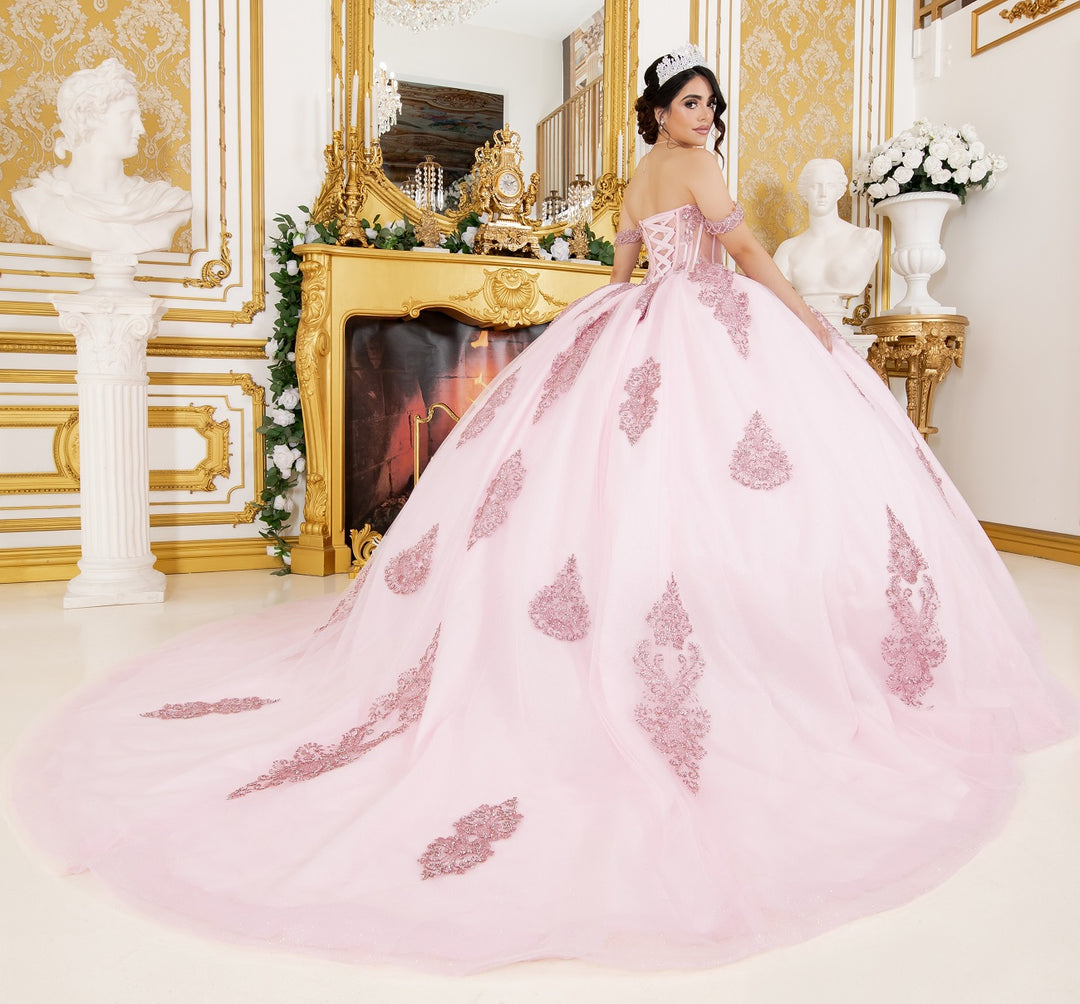 Off Shoulder Ball Gown by Cinderella Couture 8190J