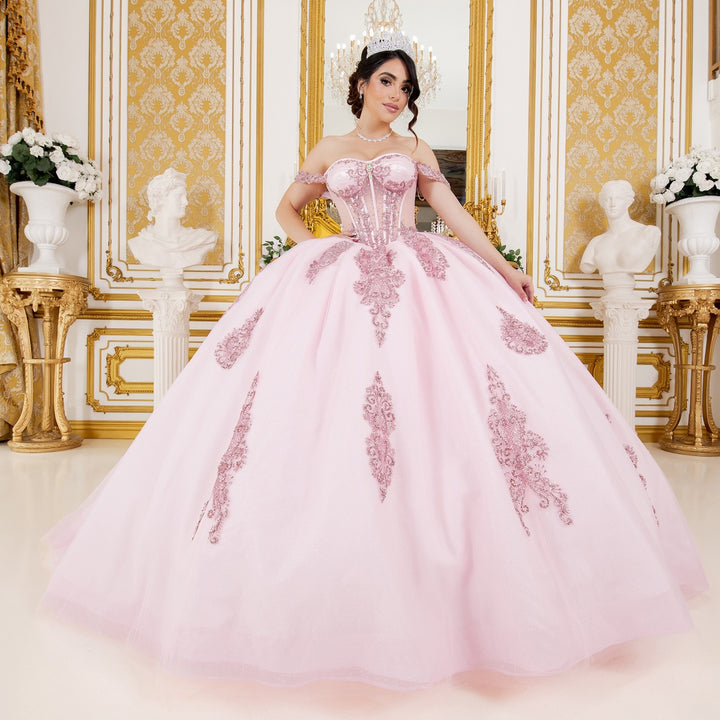 Off Shoulder Ball Gown by Cinderella Couture 8190J