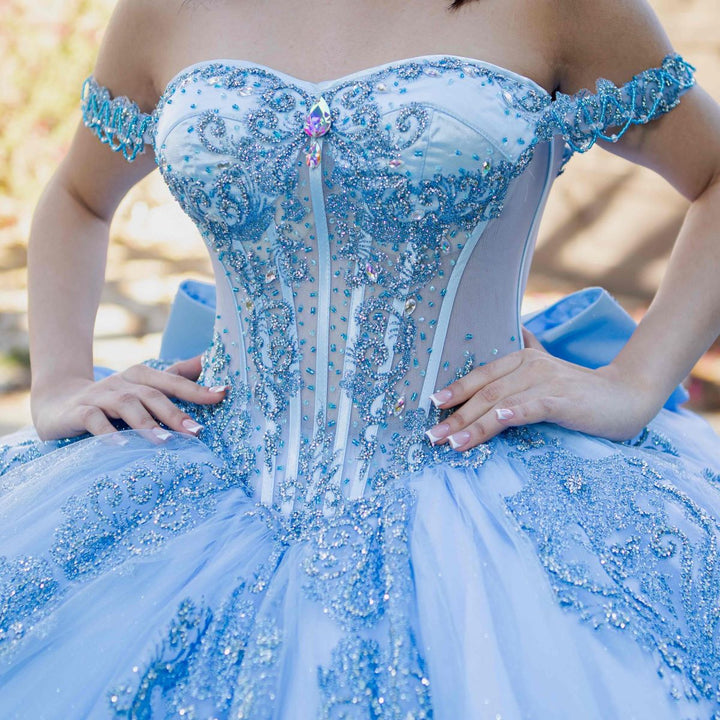 Off Shoulder Ball Gown by Cinderella Couture 8190J