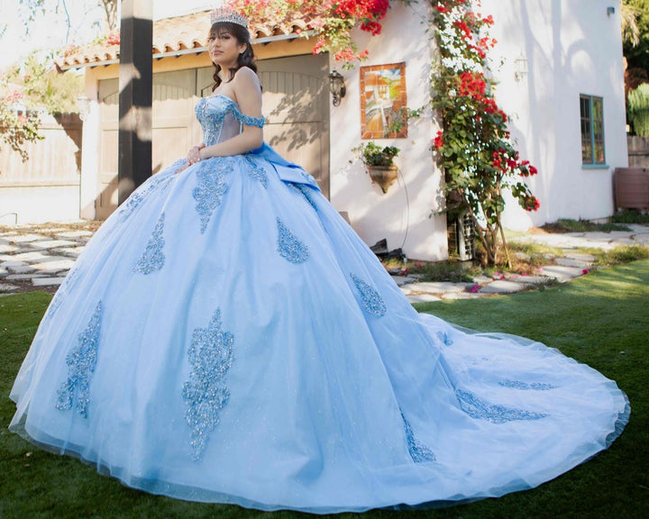 Off Shoulder Ball Gown by Cinderella Couture 8190J