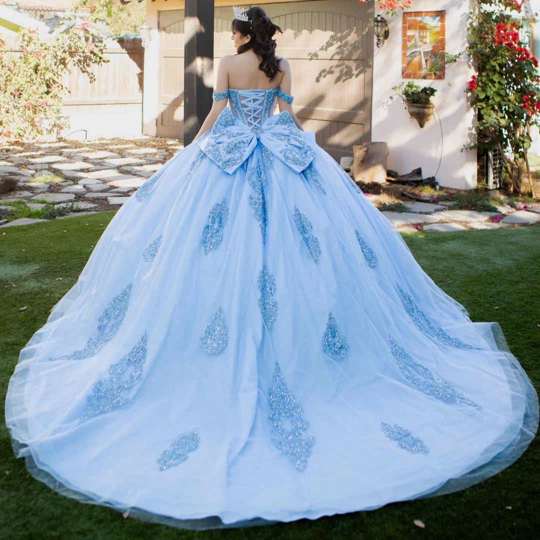 Off Shoulder Ball Gown by Cinderella Couture 8190J