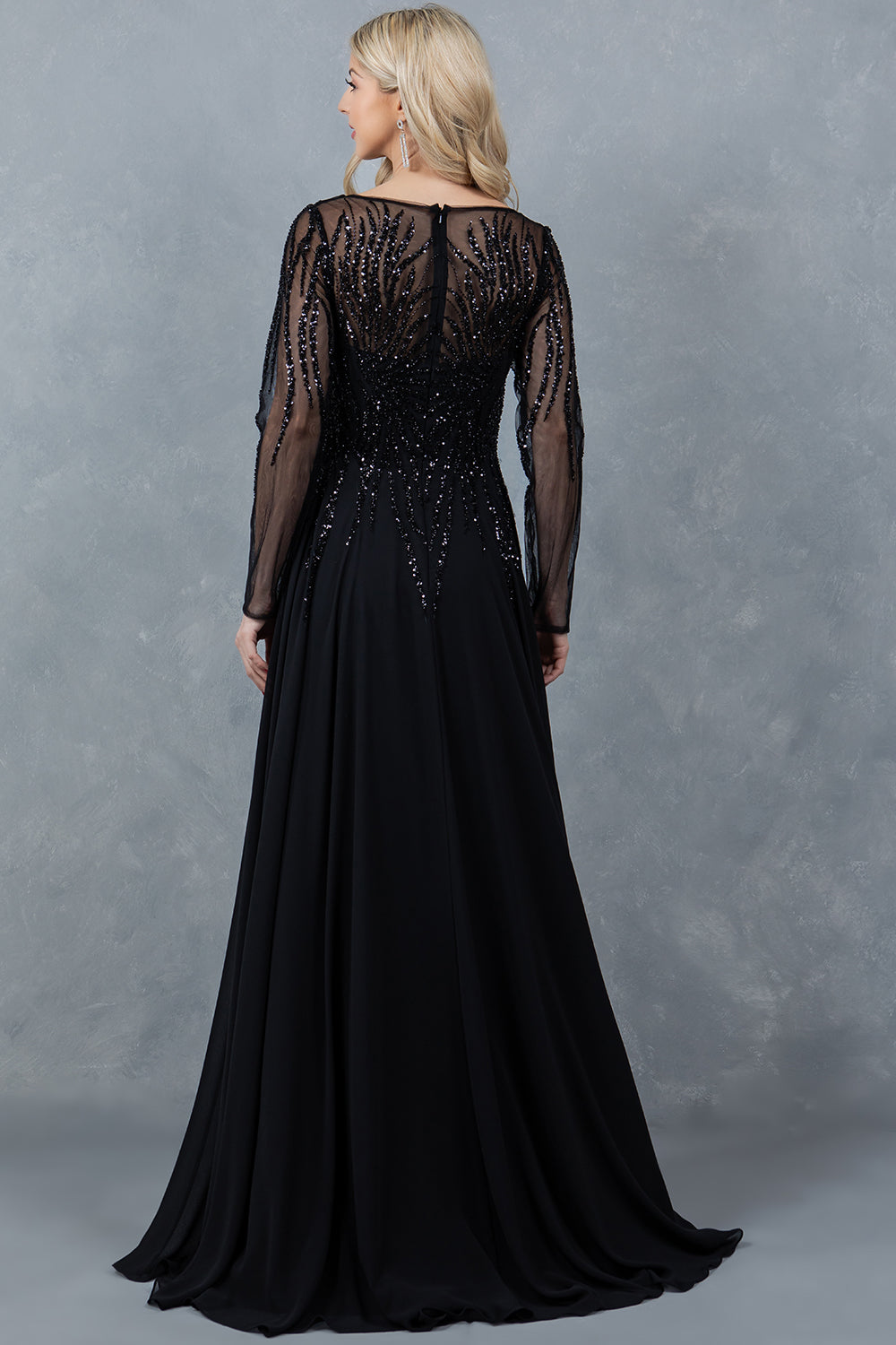 Long Sleeve A-line Gown by Cinderella Couture 8294M