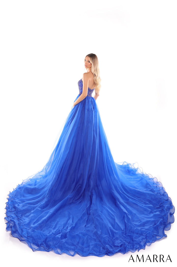 Organza Strapless A-line Gown by Amarra 88440