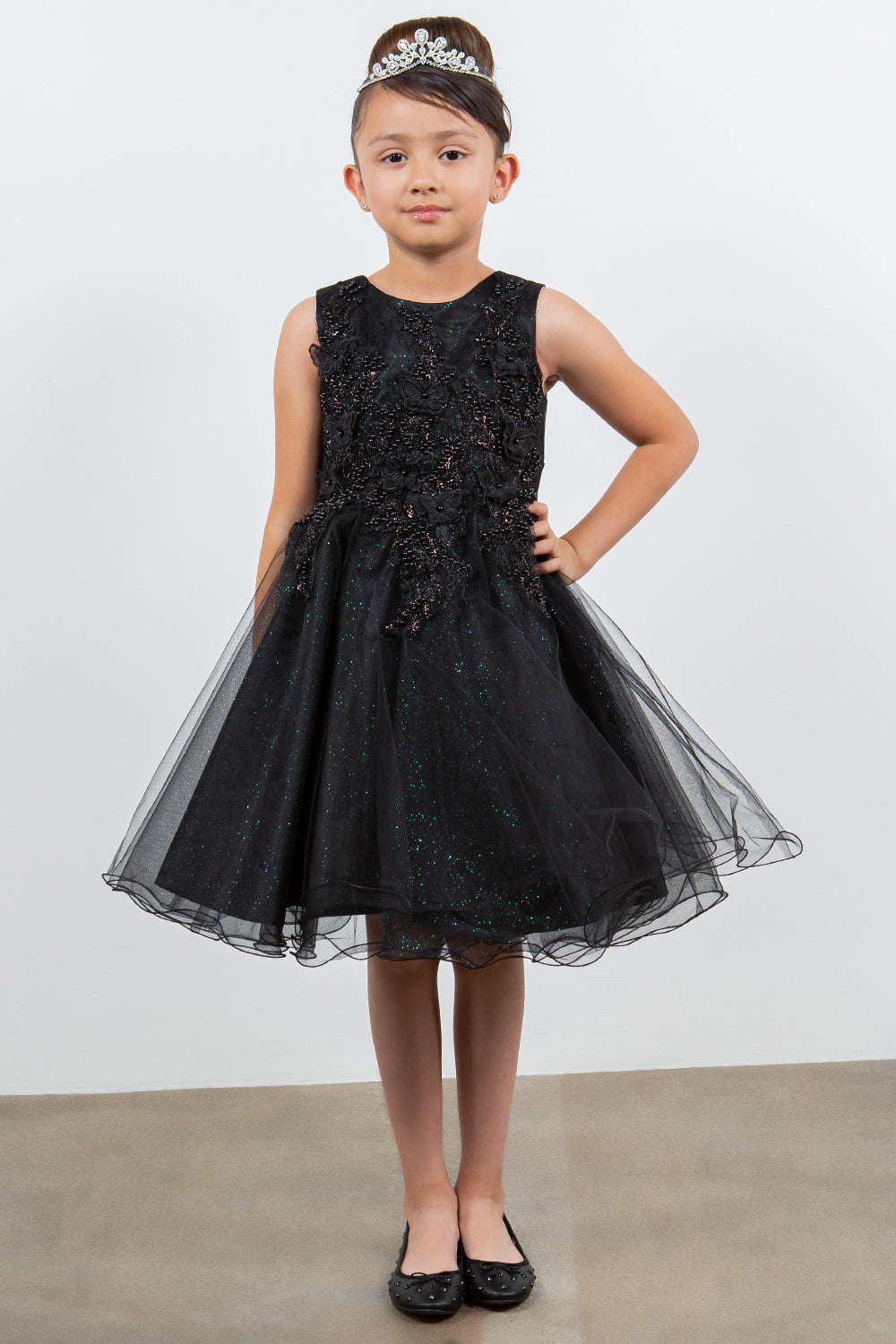 Girls Short Sleeveless Dress by Cinderella Couture 9150