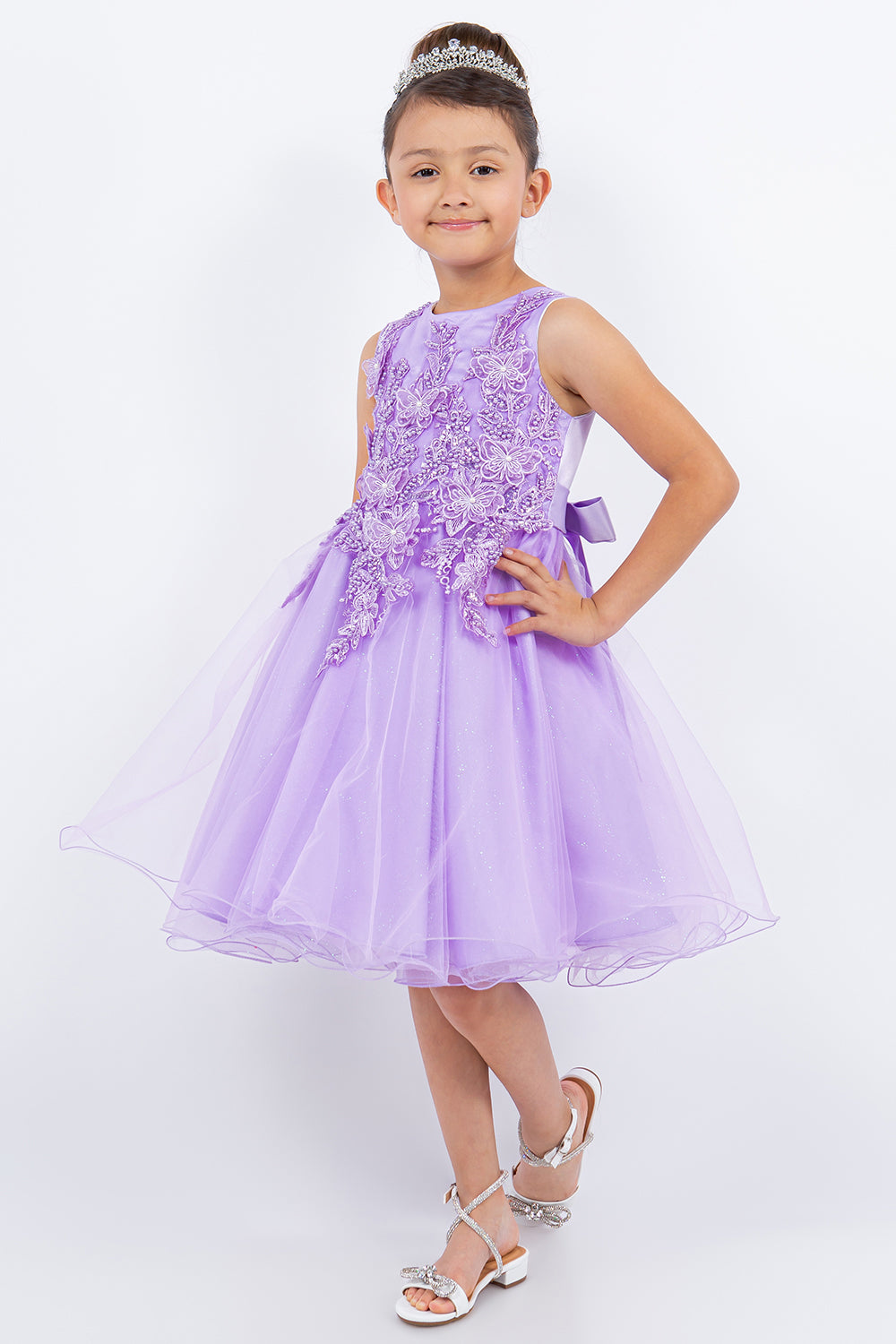 Girls Short Sleeveless Dress by Cinderella Couture 9150