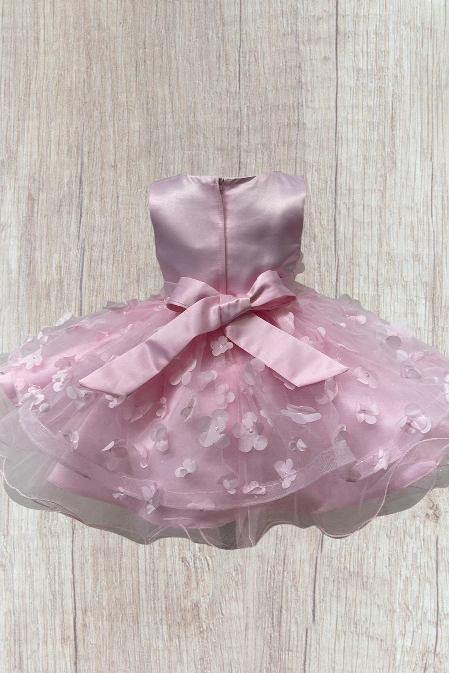 Girls 3D Floral High Low Dress by Cinderella Couture 9170