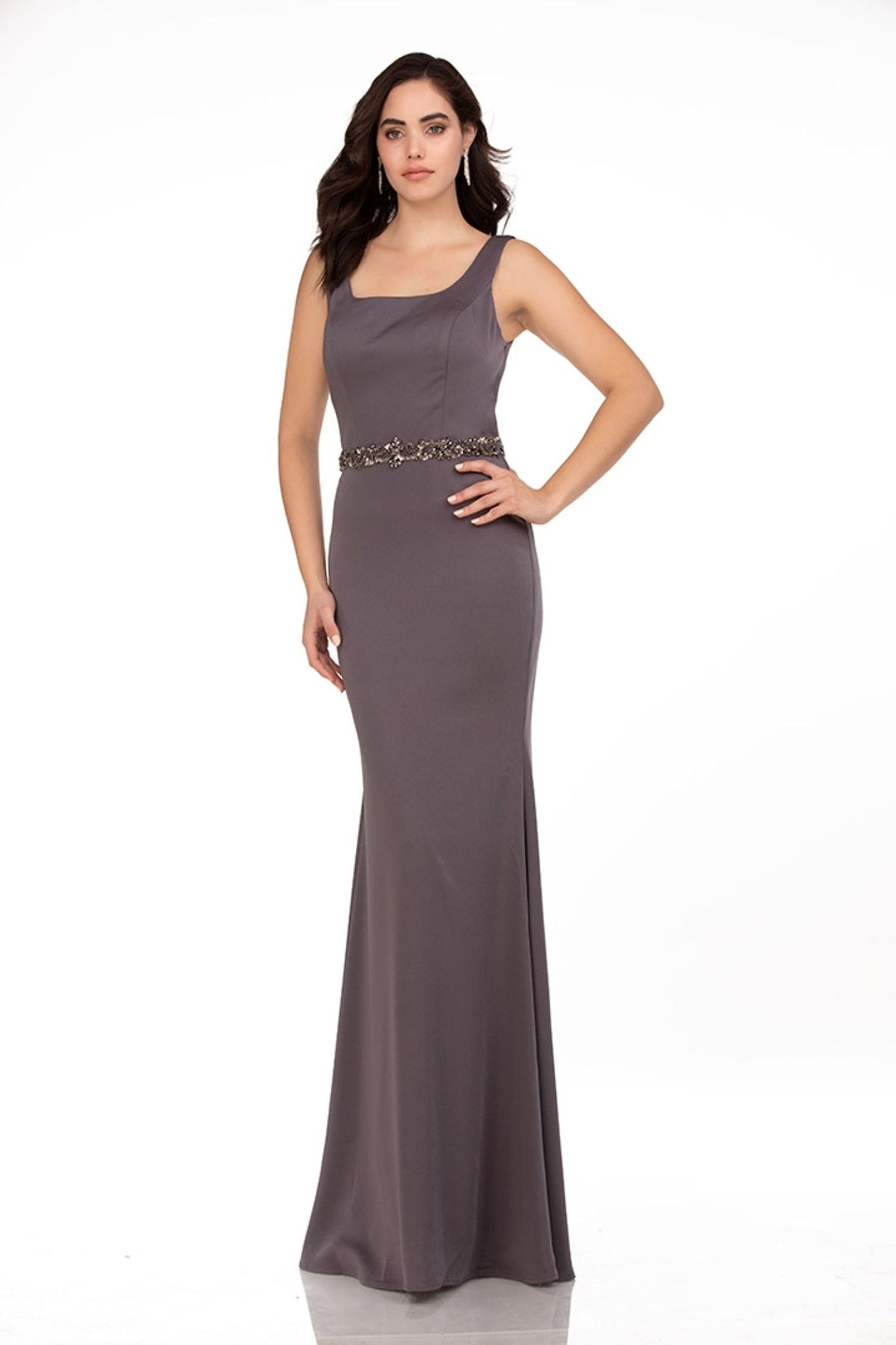 Sleeveless 2-Piece Capelet Gown by Abby Paris 96062W