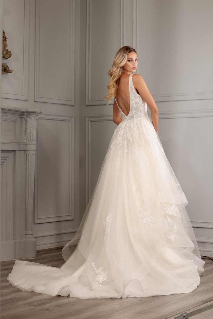 Sleeveless Layered Bridal Gown by Abby Lane 97132