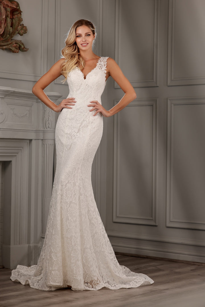 Lace Fitted Sleeveless Bridal Gown by Abby Lane 97158