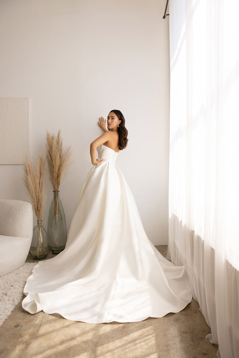 Satin Strapless Bridal Gown by Abby Lane 97178