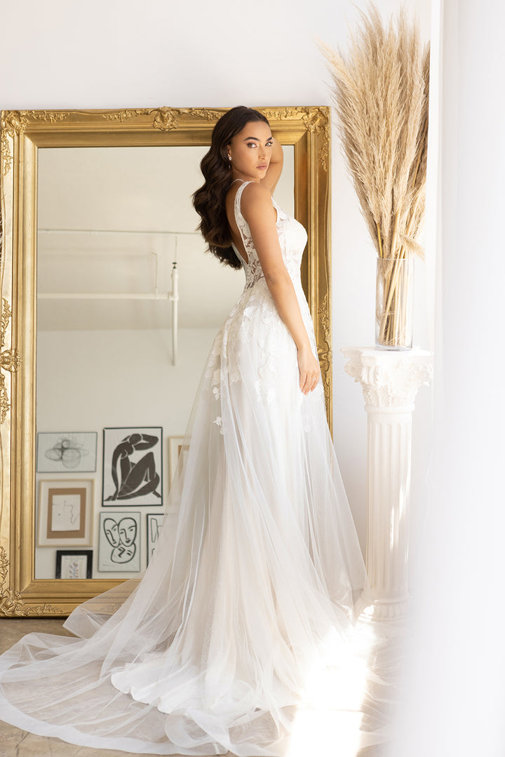 Sleeveless Tulle Bridal Gown by Abby Lane 97182