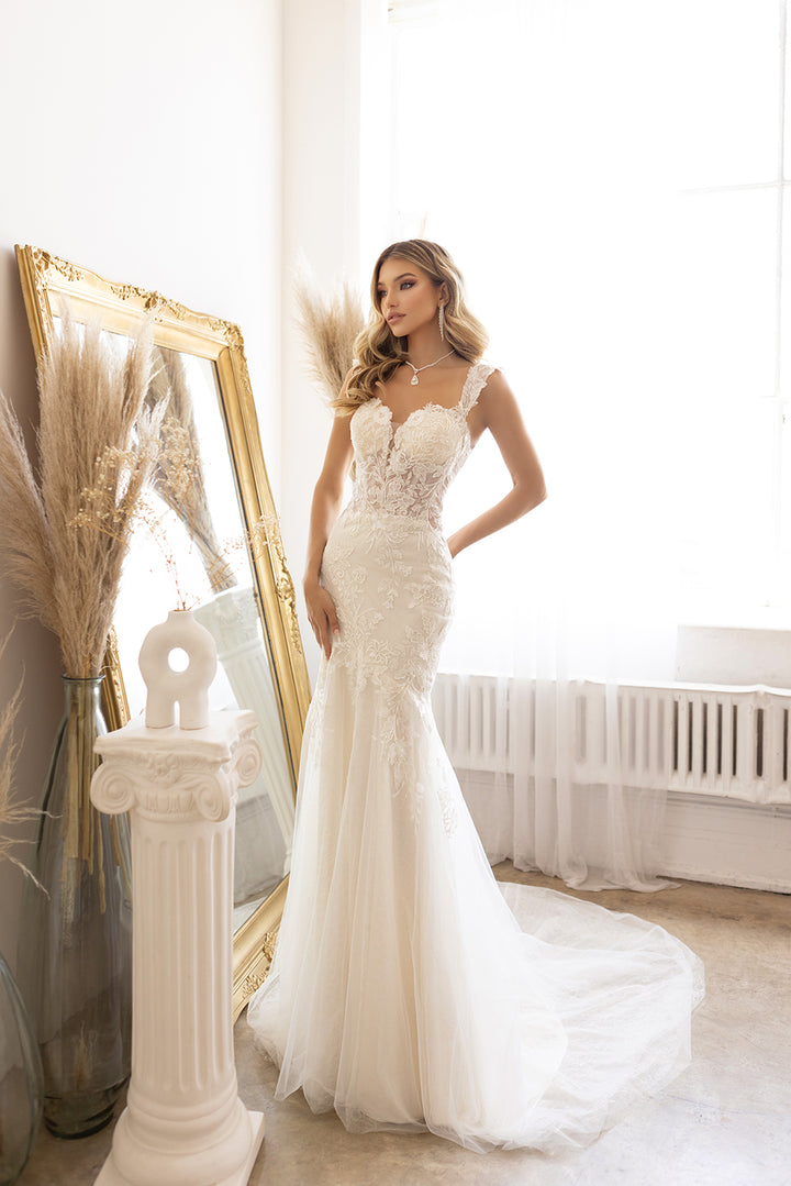 Tulle Lace Mermaid Bridal Gown by Abby Lane 97187