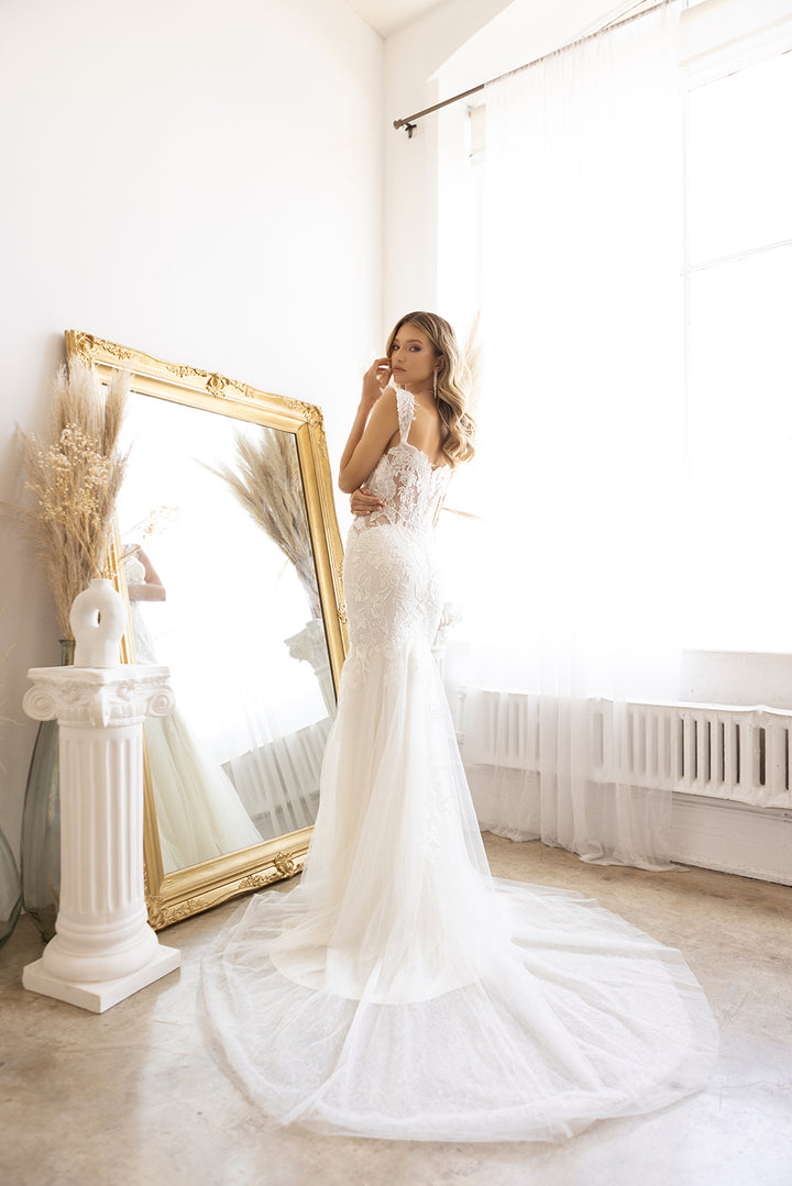 Tulle Lace Mermaid Bridal Gown by Abby Lane 97187