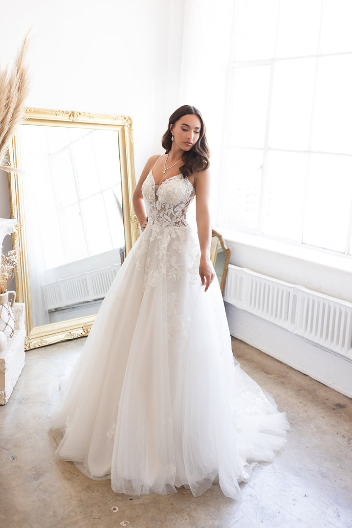 Sleeveless Tulle Bridal Gown by Abby Lane 97190