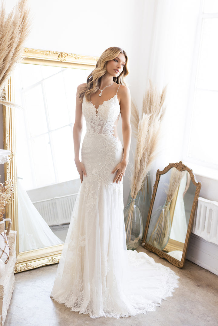 Fitted Tulle Lace Bridal Gown by Abby Lane 97192