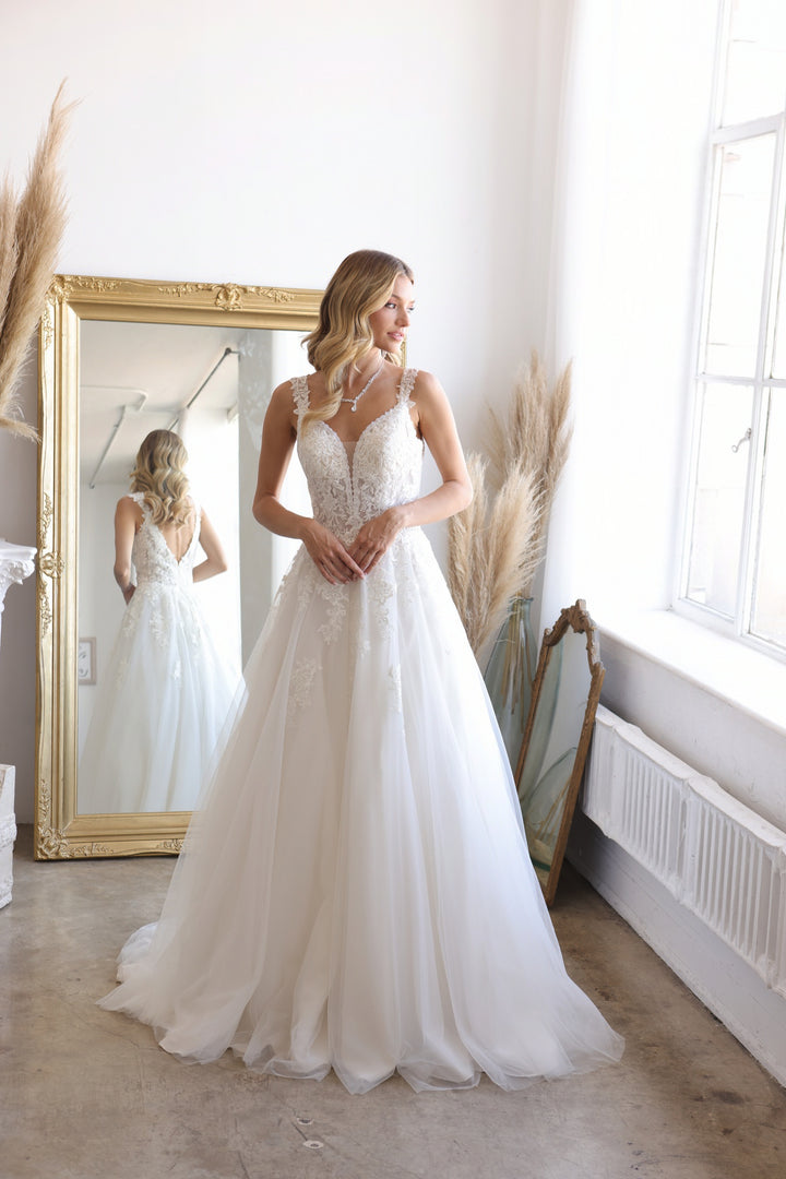 Sleeveless Tulle Bridal Gown by Abby Lane 97197