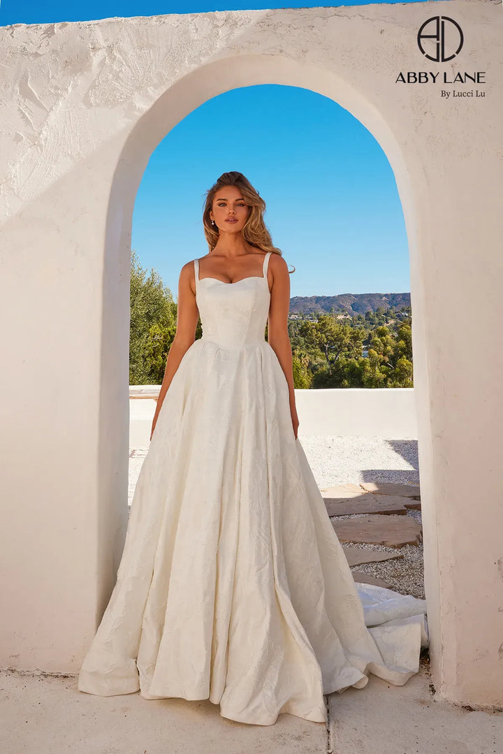 Brocade Sleeveless A-line Bridal Gown by Abby Lane 97284