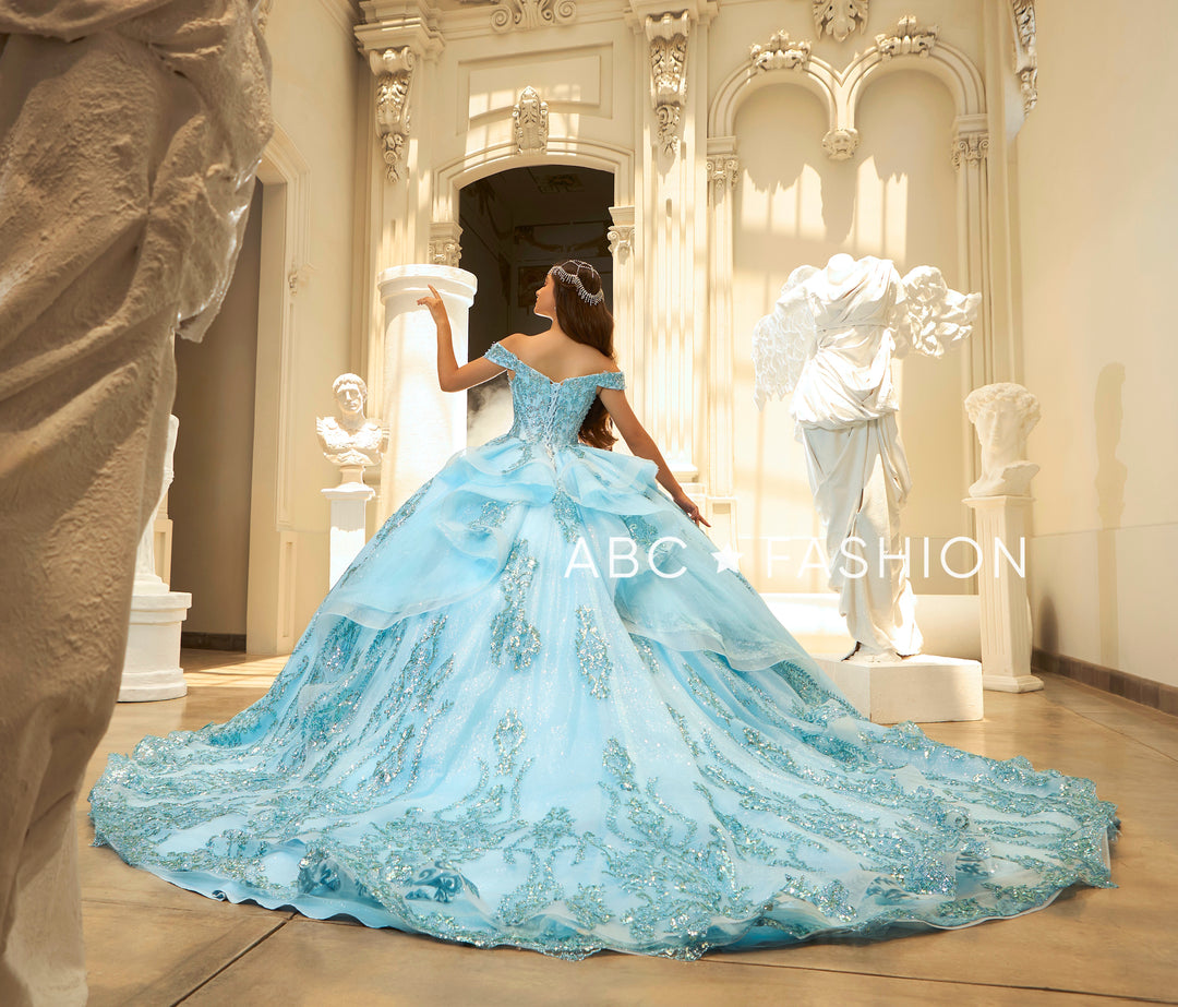 Off Shoulder Quinceanera Dress by Ragazza EV58-658