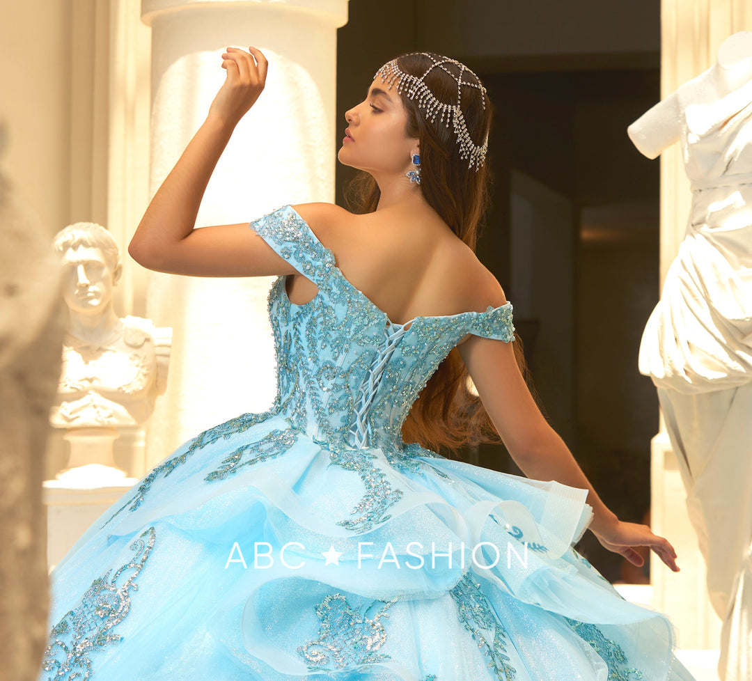 Off Shoulder Quinceanera Dress by Ragazza EV58-658