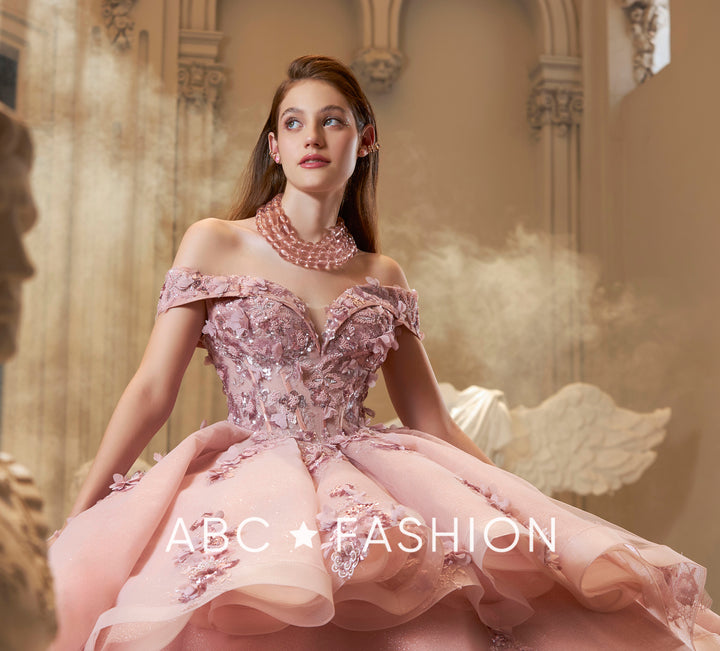 Off Shoulder Quinceanera Dress by Ragazza EV60-660