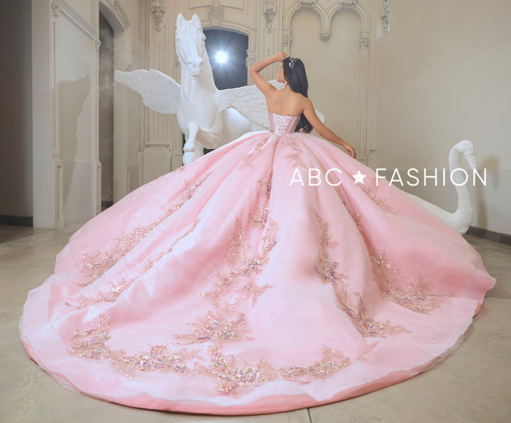 Puff Sleeve Cape Quinceanera Dress by Ragazza EV61-661