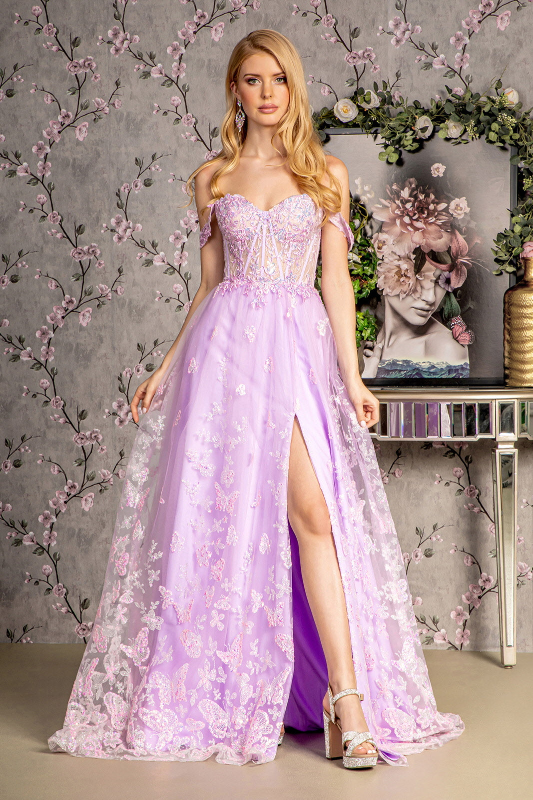 Purple Iridescent Bridesmaid Dresses