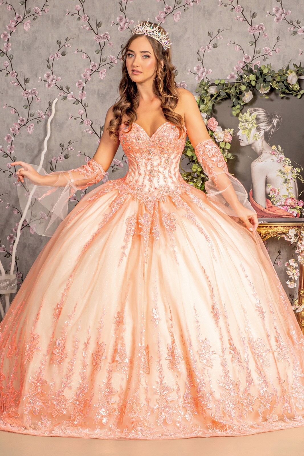 Champagne Blush Quinceanera Dresses